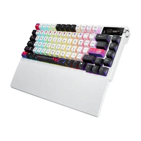 Teclado gaming asus rog azoth nx inalambrico rgb blanco ingles
