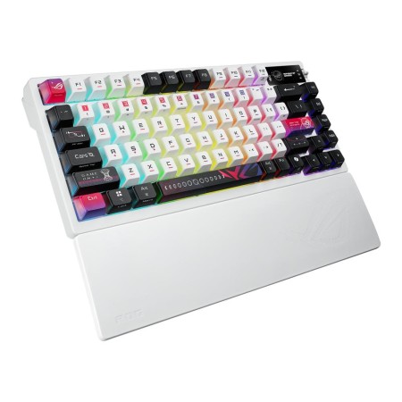 Teclado gaming asus rog azoth nx inalambrico rgb blanco ingles