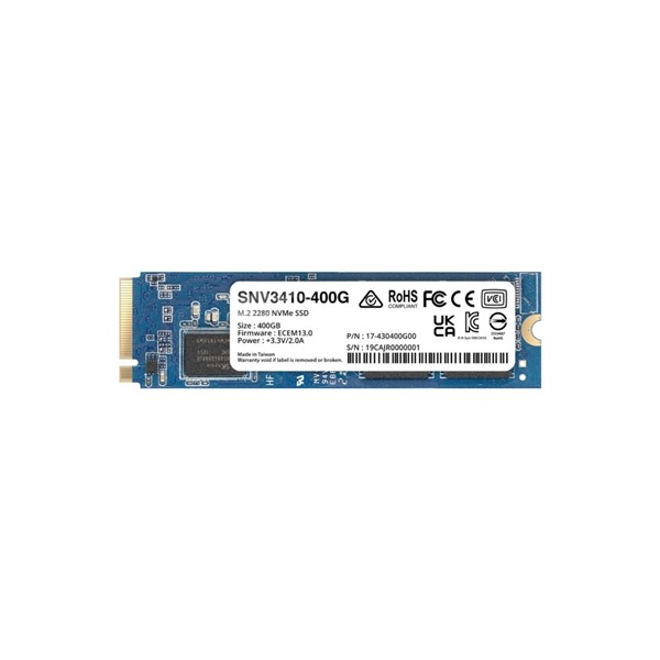 Disco duro interno ssd synology snv3410 400 gb m.2 pci express 3.0 nvme