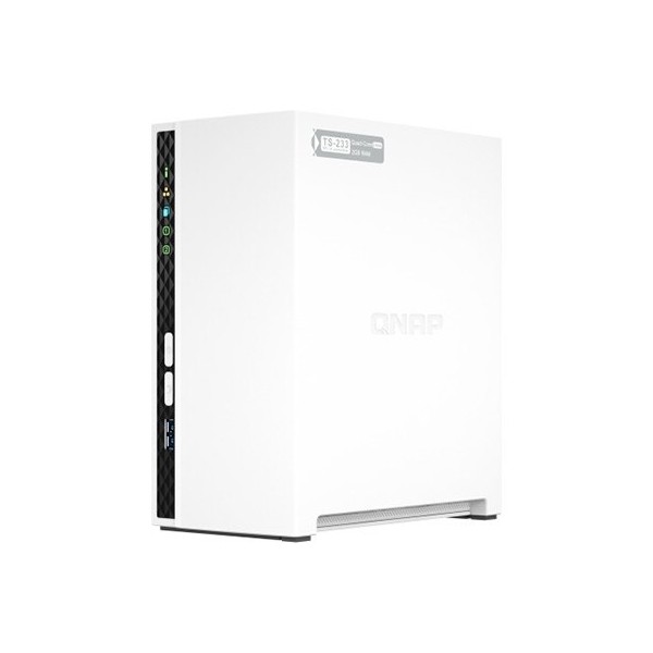 Servidor nas qnap ts - 233 2 bahias 2gb gigabit ethernet