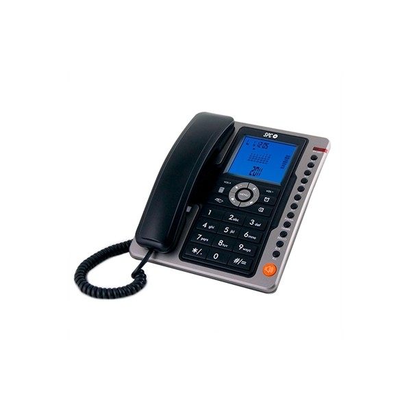 Telefono fijo spc office pro negro mute -  tecla r -  7 memorias directas