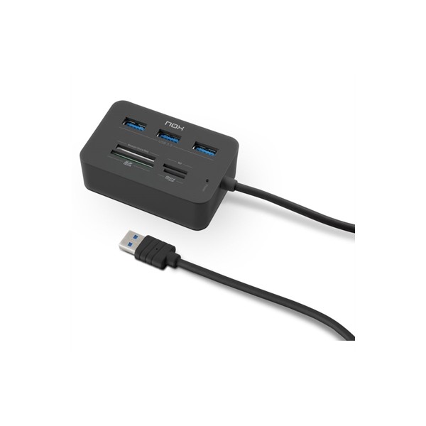Lector de tarjetas nox nxliterdrone 3 x usb 3.0
