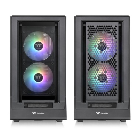 Caja ordenador gaming thermaltake ceres 350 mx atx argb cristal templado negra