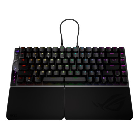 Teclado gaming asus rog falcata inalambrico rgb negro ingles