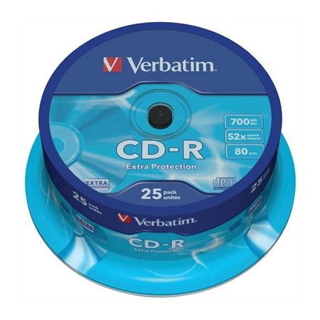 Verbatim cd - r 700mb 52x tarrina 25uds
