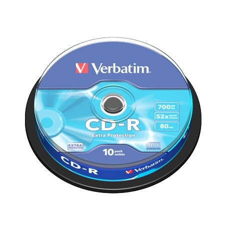 Verbatim cd - r 700mb 52x tarrina 10uds