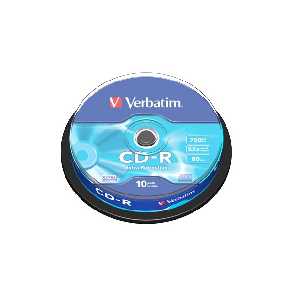 Verbatim cd - r 700mb 52x tarrina 10uds