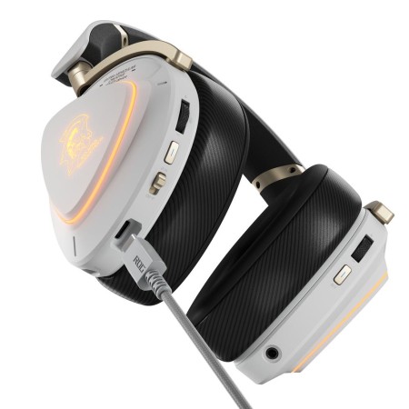 Auriculares gaming asus rog delta ii - kjp inalambrico blanco