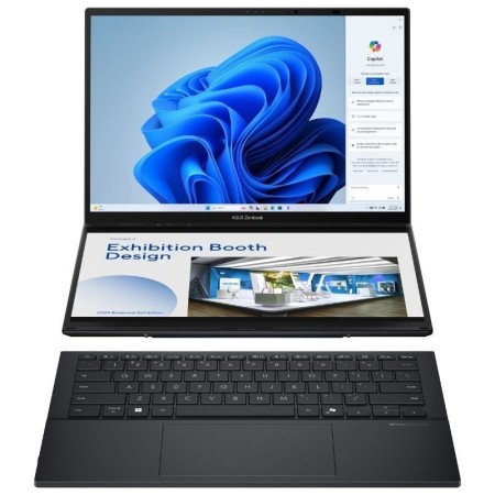 Portátil Convertible Asus ZenBook Duo OLED UX8406CA-QL336W Intel Core Ultra 7-255H/ 32GB/ 1TB SSD/ 14″ Táctil/ Win11
