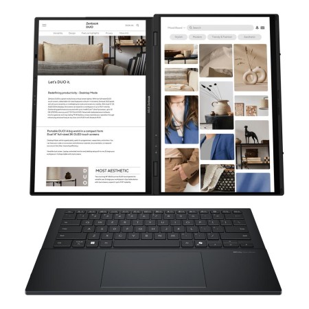 Portátil Convertible Asus ZenBook Duo OLED UX8406CA-QL336W Intel Core Ultra 7-255H/ 32GB/ 1TB SSD/ 14″ Táctil/ Win11