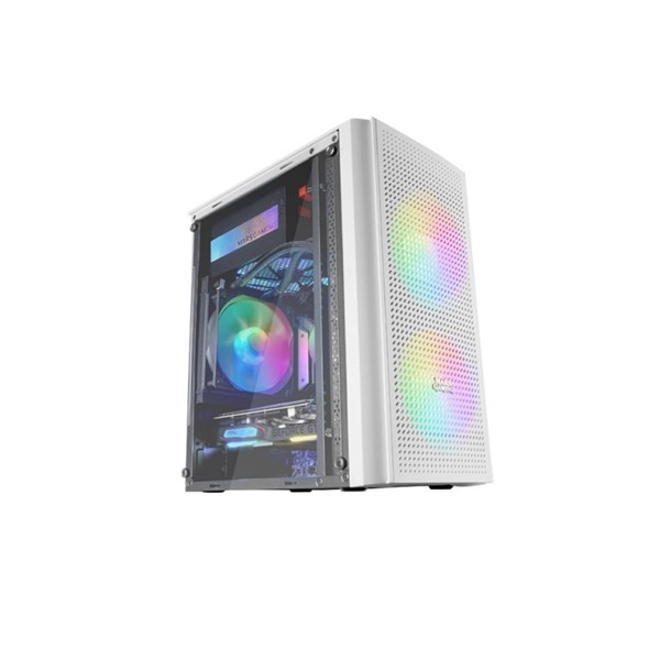 Caja ordenador mars gaming mc300w white micro - atx 1 x usb 3.0 2 x usb 2.0 3 x 120mm frgb