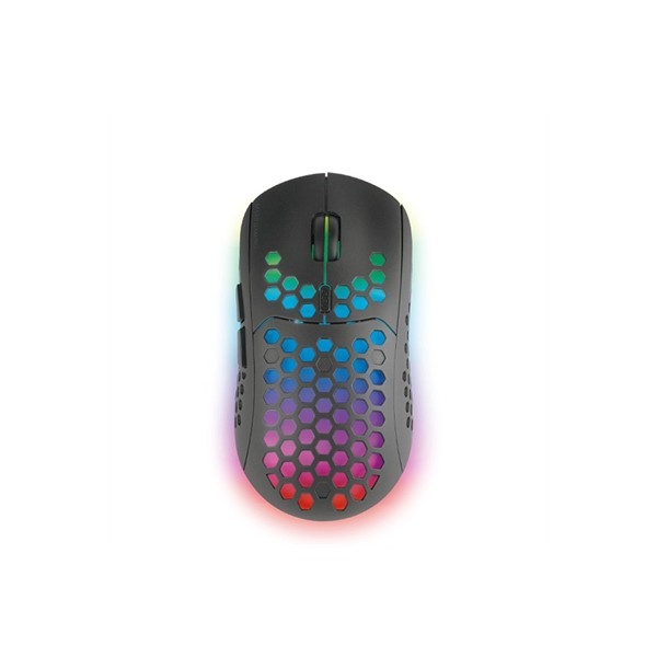 Mouse raton mars gaming wireless inalambrico 6 botones 3200ppp negro