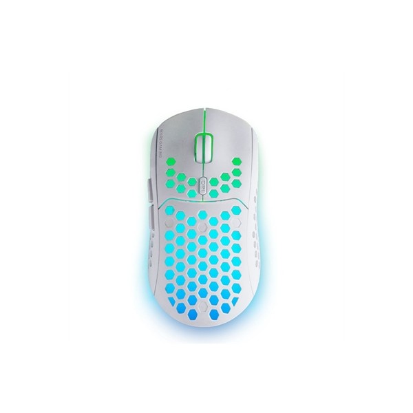 Mouse raton mars gaming mmw3 optico wireless inalambrico 6 botones 3200ppp blanco