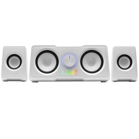 Altavoces mars gaming ms22w 2.2 35w usb  jack 3.5mm blanco