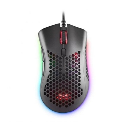 Mouse raton mars gaming optico usb 7 botones 32000ppp rgb negro