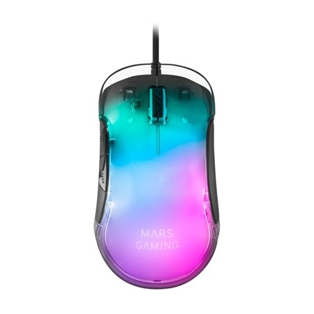 Mouse raton mars gaming mmglow optico usb 7 botones 12800ppp rgb