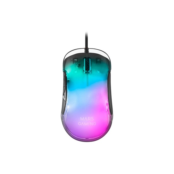 Mouse raton mars gaming mmglow optico usb 7 botones 12800ppp rgb