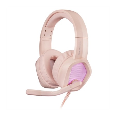 Auriculares mars gaming mh320 rosa jack 3.5mm  usb con microfono compatible con windows -  ps4 -  ps5 -  xbox one -  xbox series