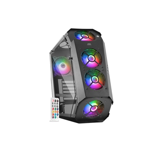 Caja ordenador mars gaming mc51 premium atx 2 x usb 3.0 5 x 120mm argb