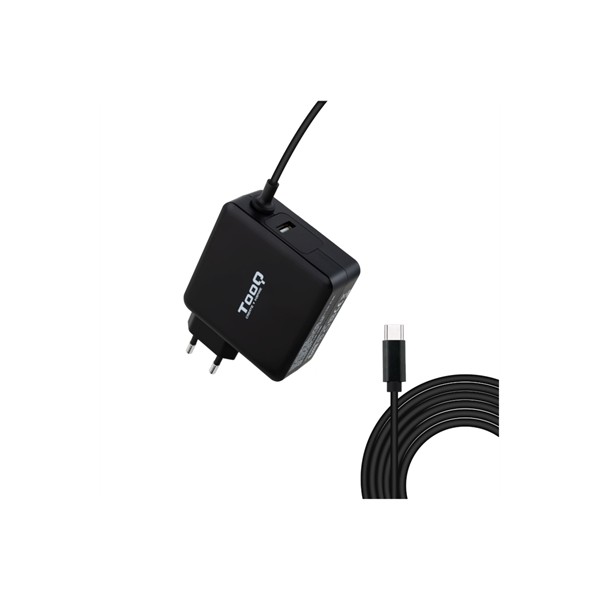 Cargador portatil tooq tqlc - usbc65pd 65w usb tipo c negro