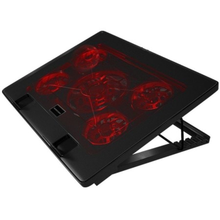 Soporte Refrigerante Mars Gaming MNBC2 para Portátiles hasta 17.3″/ Iluminación LED