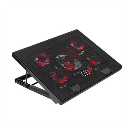 Soporte Refrigerante Mars Gaming MNBC2 para Portátiles hasta 17.3″/ Iluminación LED