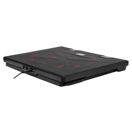 Soporte Refrigerante Mars Gaming MNBC2 para Portátiles hasta 17.3″/ Iluminación LED