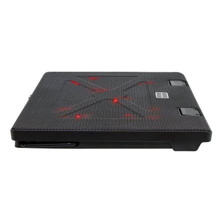 Soporte Refrigerante Mars Gaming MNBC2 para Portátiles hasta 17.3″/ Iluminación LED