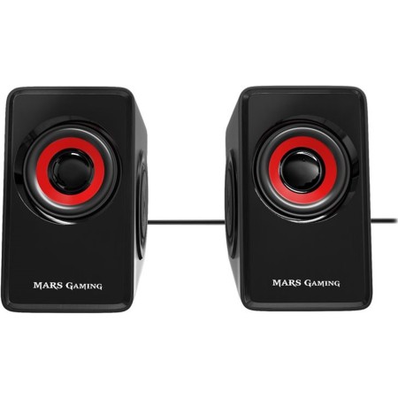 Mars Gaming Altavoces 2.0 MS1 negro/rojo