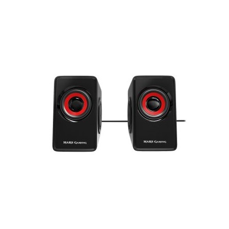 Mars Gaming Altavoces 2.0 MS1 negro/rojo