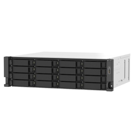 Servidor nas qnap ts - 1673au - rp - 16g 16 bahias 3u rack 16gb gigabit ethernet