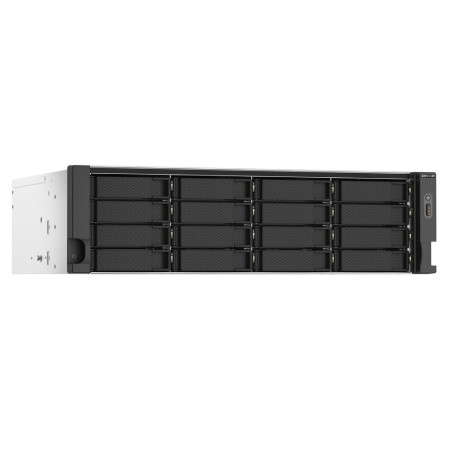 Servidor nas qnap ts - 1673au - rp - 16g 16 bahias 3u rack 16gb gigabit ethernet