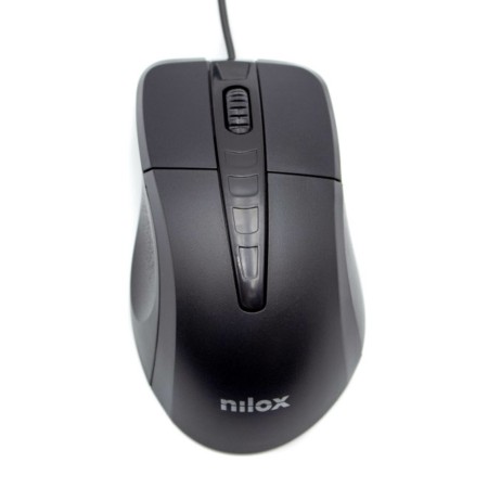 Nilox Ratón Óptico MOUSB1001 1000 dpi Negro
