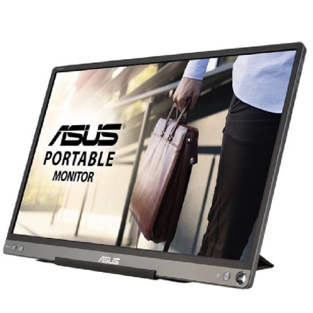 Monitor Portátil Asus ZenScreen MB16ACE 15.6″/ Full HD/ Plata y Negro