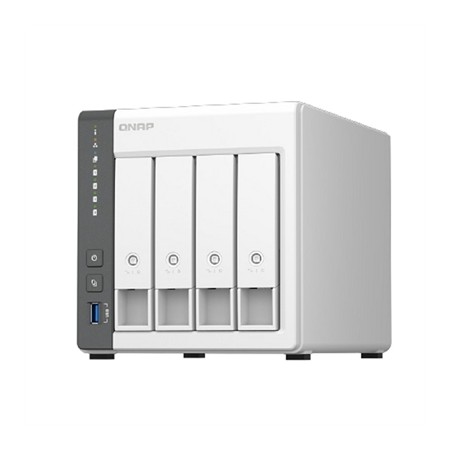 Servidor nas qnap ts - 433 - 4g nas 4xhdd - bay 1x2.5gbe휘
