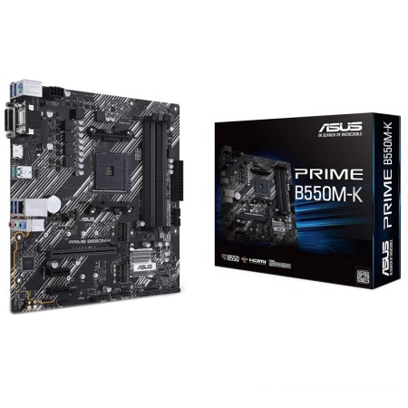 Placa Base Asus Prime B550M-K Socket AM4/ DDR4/ PCIe 4.0/ Micro ATX