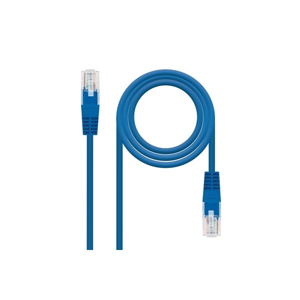 Latiguillo cable red utp cat.6 rj45 nanocable 0.30m azul