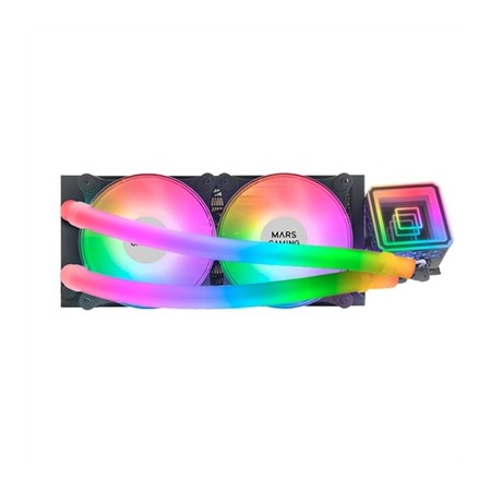 Kit de refrigeracion mars gaming mlultra240 negro 500w 2 x 120mm rgb