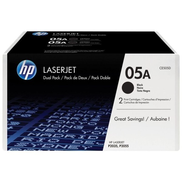 Tóner Original HP nº05A Multipack/ 2x Negro