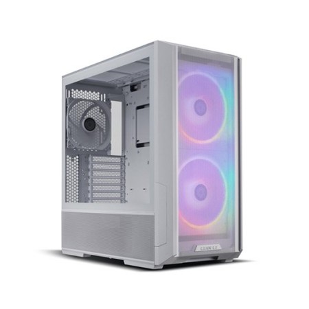 Caja ordenador gaming lian li e - atx lancool 216 argb cristal templado blanco