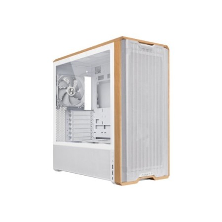 Caja ordenador gaming lian li lancool 217 atx cristal templado madera blanca