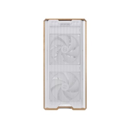 Caja ordenador gaming lian li lancool 217 atx cristal templado madera blanca