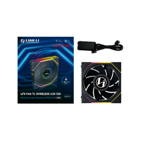 Ventilador caja gaming lian li unifan tl - lcd inalambrico argb 120mm negro