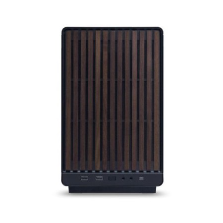 Caja ordenador gaming lian li a3 matx cristal templado madera negra