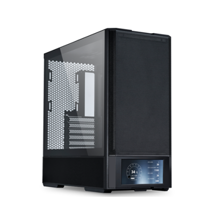Caja ordenador gaming lian li lancool 207 lcd atx argb cristal templado negra