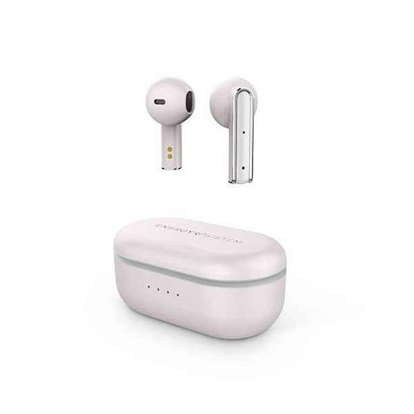 Auriculares micro energy sistem style 4 crema bluetooth 5.0 - hasta 25h - mic. integrado - usb - c