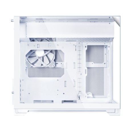 Caja ordenador gaming lian li one vision m matx cristal templado blanca