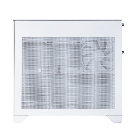 Caja ordenador gaming lian li one vision m matx cristal templado blanca