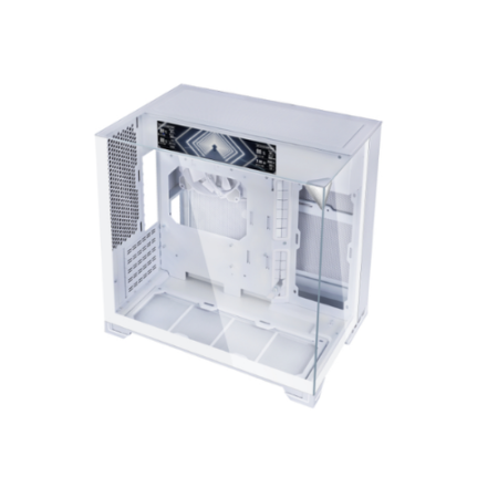 Caja ordenador gaming lian li one vision m matx cristal templado blanca