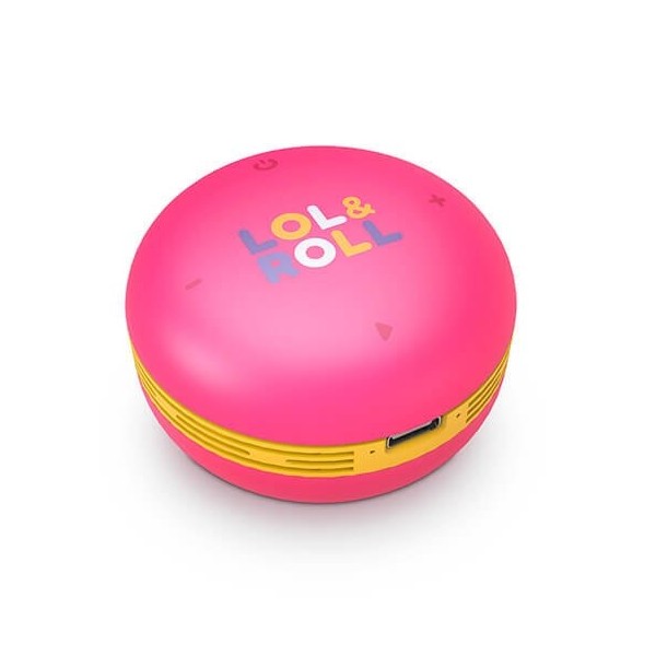 Altavoz energy sistem lol&roll pop kids rosa 5w - tws - bluetooth 5.0 - usb - c